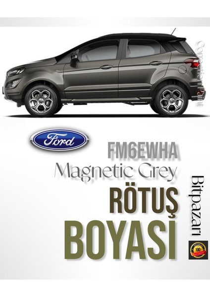 Ford Magnetic Gri Orjinal Rötuş Boyası 25ML - Fırçalı Şişe