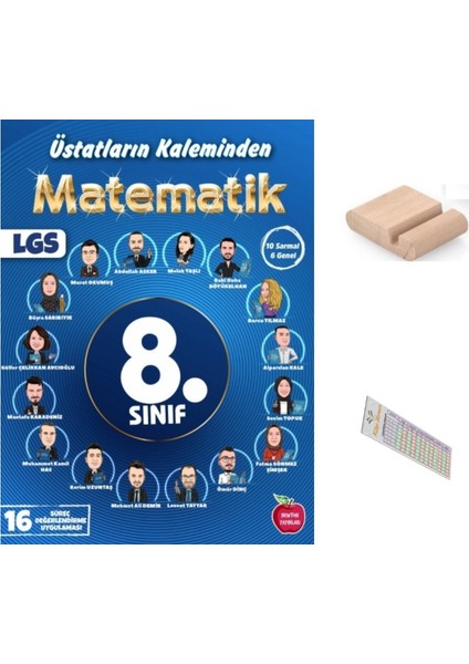 8. Sınıf Üstatların Kaleminden Matematik ( Yıllık 16 Süreç Değerlendirme )2026 Lgs +Telefon Tutucu