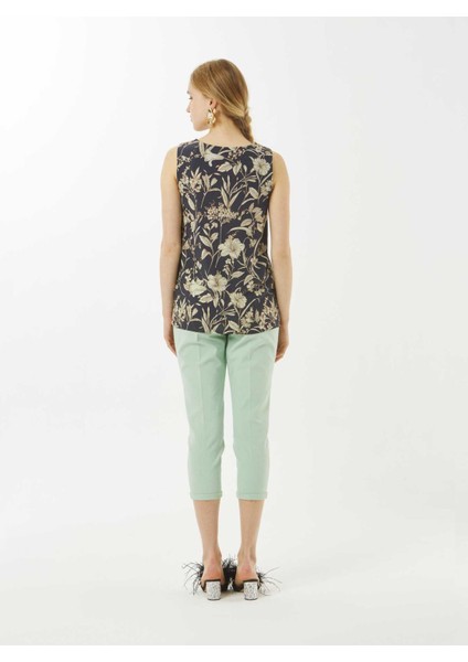 Kısa Paçalı Cepli Kadın Pantolon Yeşil Y1812068_012 modelleri