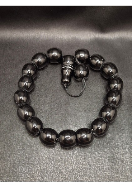 Siyah Renk Özel Lüks Model Maskot Toz Kehribar Tesbih modelleri