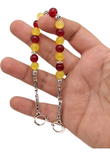 Sarı Kırmızı Taraftar Maskot Efe Model ve Zaza Model Tesbih Seti modelleri