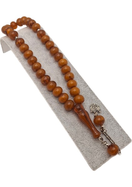 Yassı Model Turuncu Toz Kehribar Tesbih fiyatları