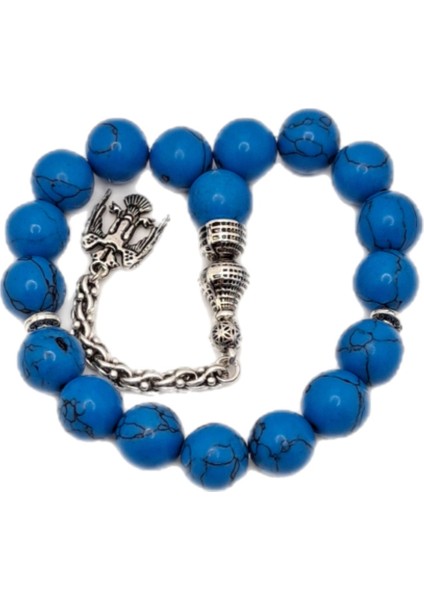 Küre Kesim Mavi Havlit Doğal Taş Maskot Efe Tesbih modelleri