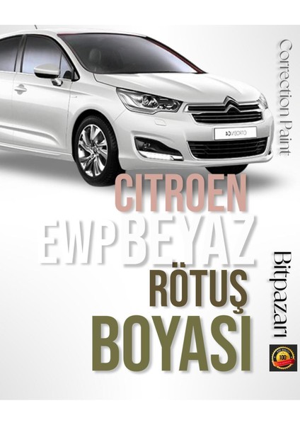 Citroen , C Elysee, Berlingo, Jumper, Jumpy, C4X - Ewp - Beyaz Rötüş Boyası
