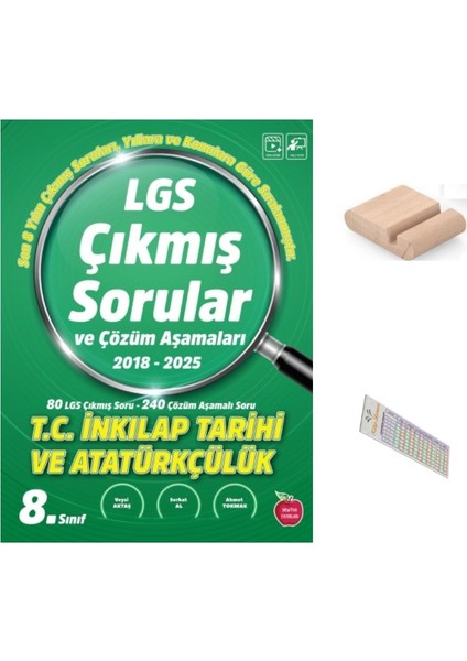 Lgs Inkılap Çıkmış Sorular ve Çözüm Aşamaları 2018-2025 ( Yıllara ve Konulara Göre) +Telefon Tutucu