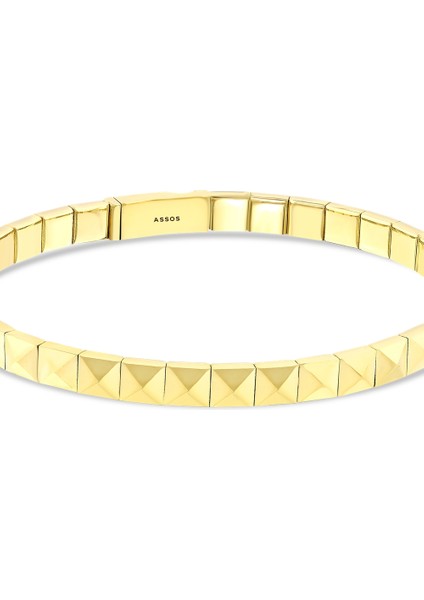 Altın Tasarım Kelepçe - 14K fırsatları