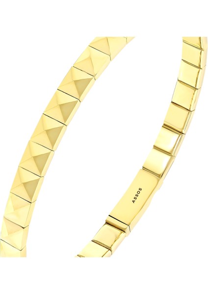 Altın Tasarım Kelepçe - 14K indirimleri