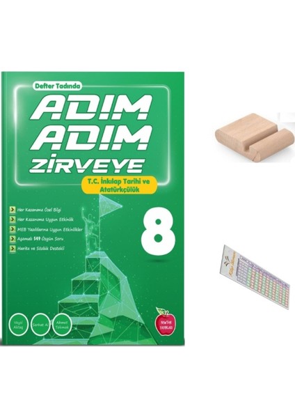 8.sınıf Adım Adım Zirveye Inkilap Tarihi Soru Bankası 2026 Lgs +Telefon Tutucu+Çözüm Ayracı