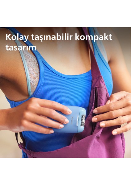 Epilasyon Cihazı, Taşınabilir Kompakt Tasarım, LED Işıklı Yıkanabilir Başlık, Masaj ve Tıraş indirimleri