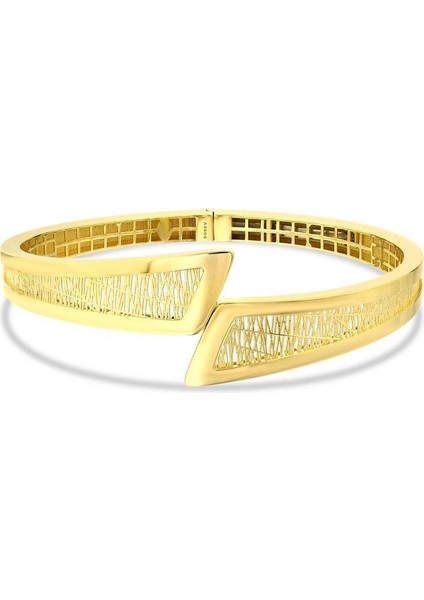 Altın Tasarım Kelepçe - 14K