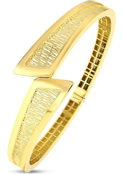 Altın Tasarım Kelepçe - 14K fiyatları