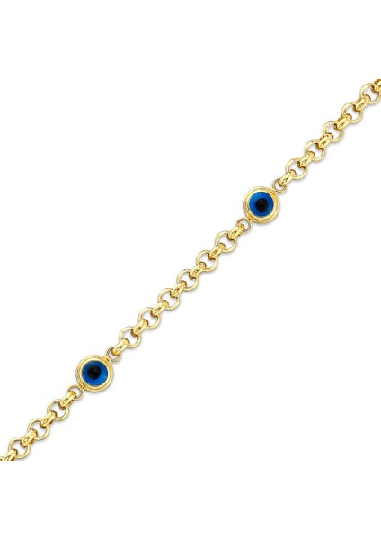 Nazar Boncuklu Altın Bileklik - 14K fiyatları