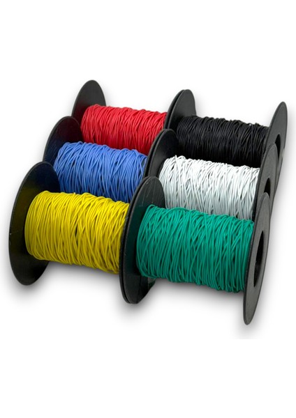 60 Metre, 30AWG, 6 Renk 6X10MT, Çok Damar Montaj Kablosu, Yumuşak Silikon Tel Kablo, Atlama Kablosu fiyatları