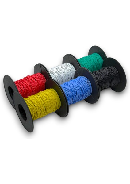 60 Metre, 30AWG, 6 Renk 6X10MT, Çok Damar Montaj Kablosu, Yumuşak Silikon Tel Kablo, Atlama Kablosu modelleri