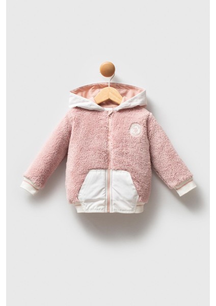 U.s. Polo Assn Kız Bebek Mont Pudra