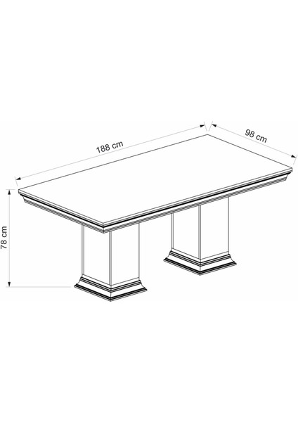 Retro Yemek Masası - Rahle Ceviz fırsatları