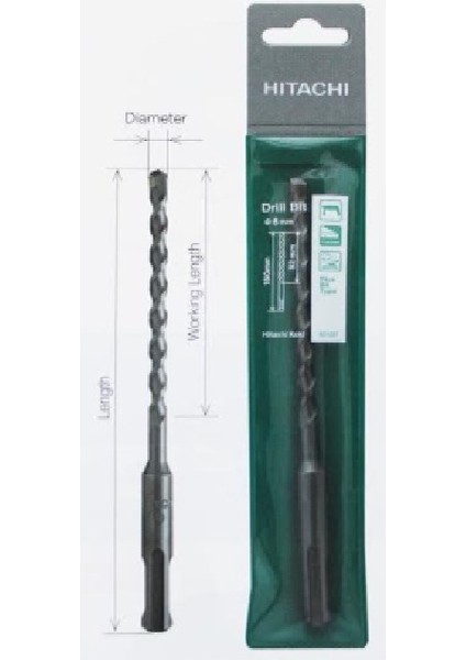 Hitachı 401007 Sds Plus Beton Matkap Ucu 6X160 mm