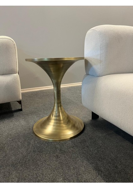 Kum Saati Eskitme Gold Sehpa modelleri