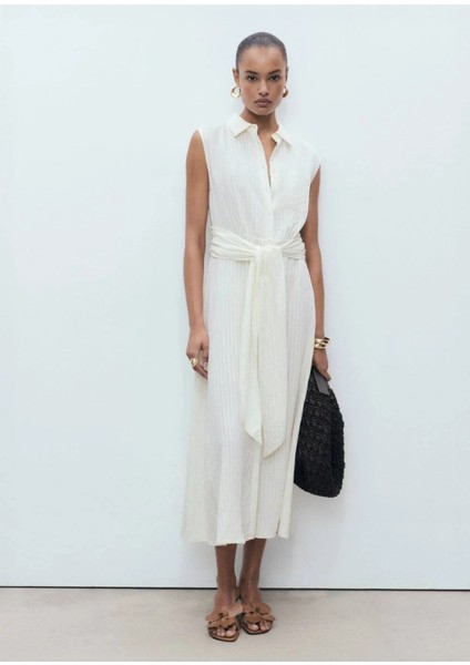 Kuşaklı Gömlek Elbise modelleri