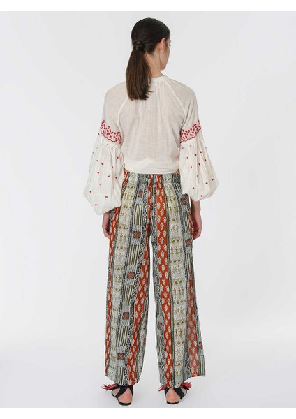 Etnik Desenli Renkli Pantolon Standart Renk Y1967105_089 fırsatları