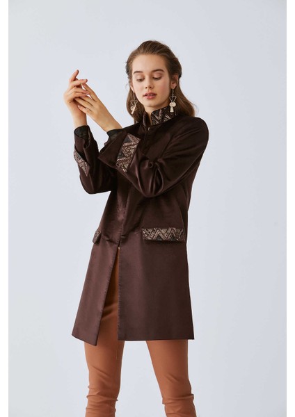 İşleme Detaylı Kap Mürdüm K2016306_007 fiyatları