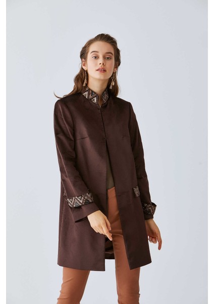 İşleme Detaylı Kap Mürdüm K2016306_007 modelleri