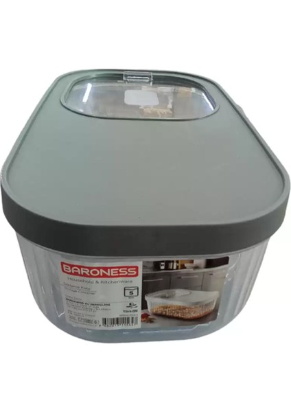 Multi Box Kapaklı Saklama Kabı 5 Lt ROYALEKS-11564