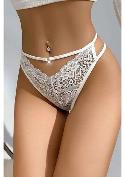 Kadın Fantezi Iç Giyim Tanga Külot Perfect Fall 266 Beyaz - Royaleks