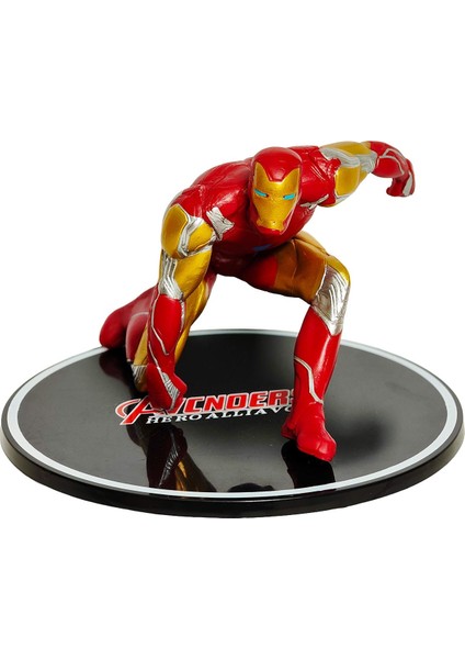 Marvel Avengers Yenilmezler Ironman Stantlı Oyuncak Figür Karakter Masaüstü Biblo Gençlere Hediye indirimleri