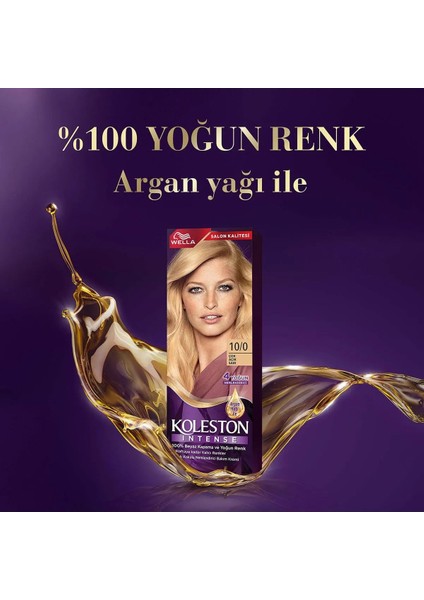 Koleston Intense Saç Boyası 10/0 Çok Açık Sarı - Salon Kalitesi