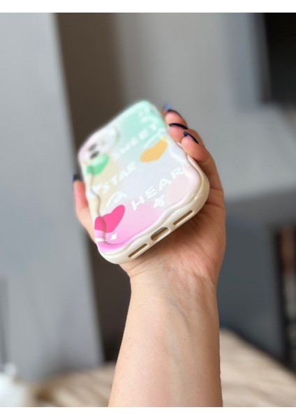 IPHONE 11 Renkli Kalp Desenli Kılıf modelleri