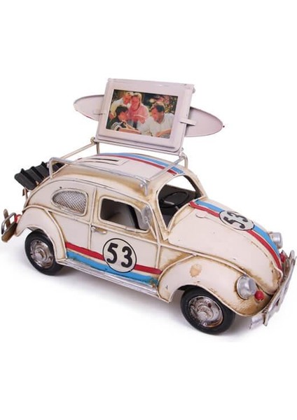 Dekoratif Metal Araba Çerçeveli ve Kumbaralı Hediyelik (3092W) (292292) fiyatları