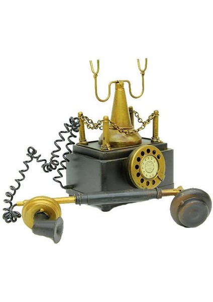 Dekoratif Metal Telefon Kumbaralı Biblo Hediyelik (292292) modelleri