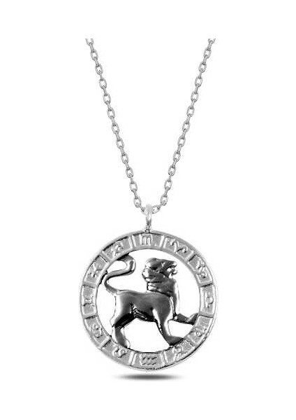 925 Ayar Gümüş Aslan Burcu Kolye T4990 (292292)