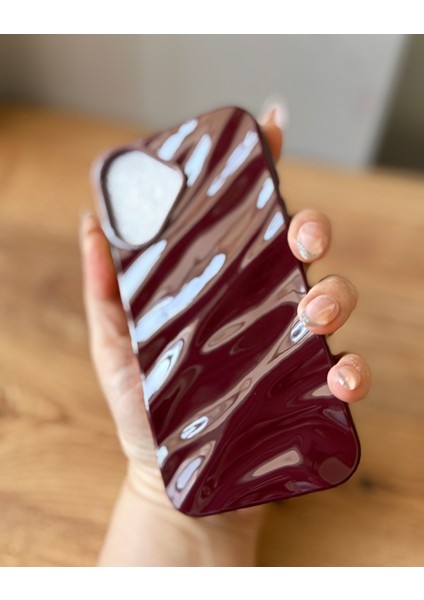 IPHONE 16 Bordo Dalgalı Yumuşak Silikon Kılıf fiyatları
