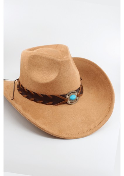 Unisex Kovboy Şapka – Ayarlanabilir Ip Detaylı, Deri Tokalı Western Şapka fiyatları