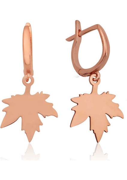 925 Ayar Gümüş Yaprak Küpe EA1160191 (292292)
