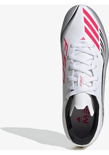 F50 Messi League Firm-Multi Ground Çocuk Beyaz Çim Saha Kramponu.-