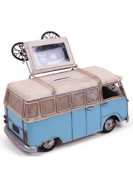 Dekoratif Metal Minibüs Çerçeveli ve Kumbaralı Hediyelik (3395S) (292292) modelleri