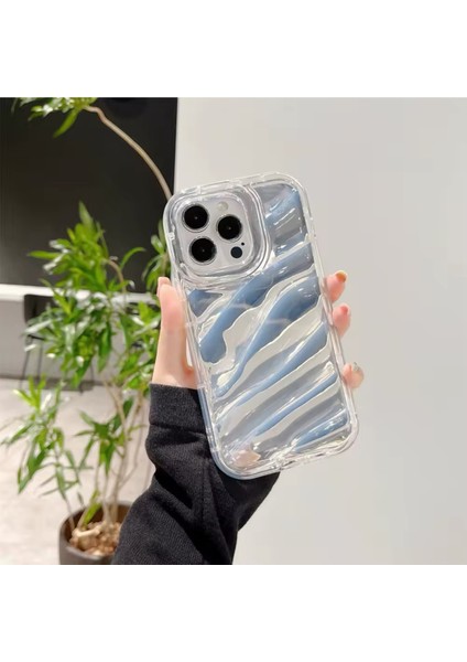 IPHONE 15 Promax Hologram Filmli Şeffaf Lazer Kesim Orta Kalın Kılıf modelleri