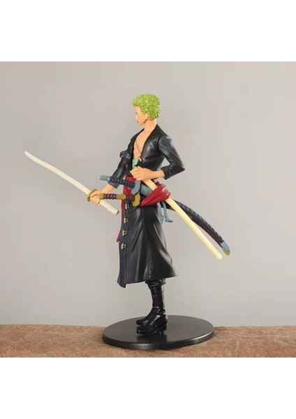 One Piece Roronao Zoro Anime Karakter Figür Oyuncak Koleksiyonluk Dekoratif Biblo 15 Cm. Hediye Seti modelleri