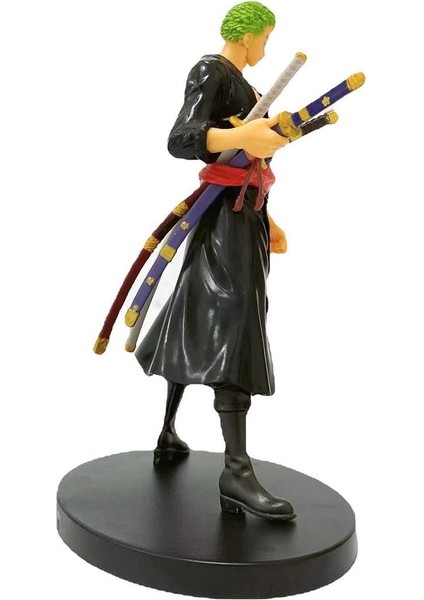 One Piece Roronao Zoro Anime Karakter Figür Oyuncak Koleksiyonluk Dekoratif Biblo 15 Cm. Hediye Seti fırsatları