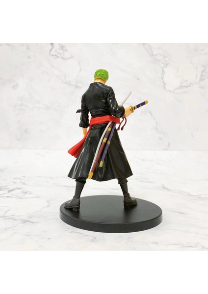 One Piece Roronao Zoro Anime Karakter Figür Oyuncak Koleksiyonluk Dekoratif Biblo 15 Cm. Hediye Seti indirimleri