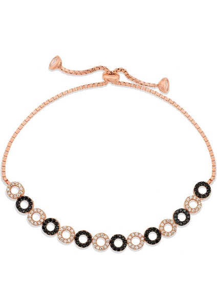 925 Ayar Gümüş Rose Halka Asansör Bileklik T4474 (292292) modelleri