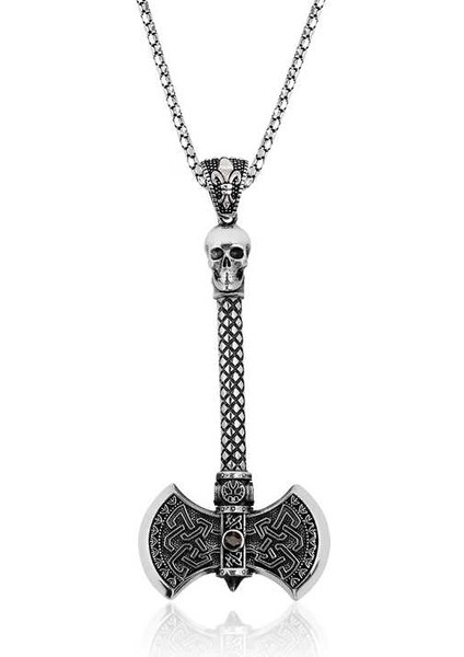 925 Ayar Gümüş Balta Erkek Gümüş Kolye PT2610560 (292292)