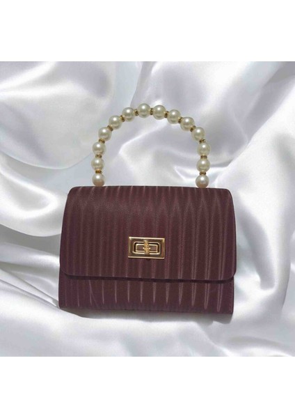 Incili Şık Zincirli El ve Omuz Kadın Abiye Çanta fiyatları