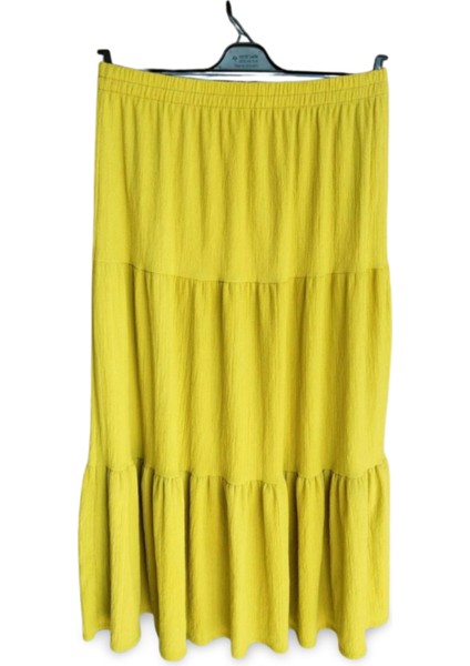 Beli Lastikli Bürümcek Kumaş Etek Anne Eteği Uzun Namaz Eteği Yeşil 44-52 Beden fiyatları