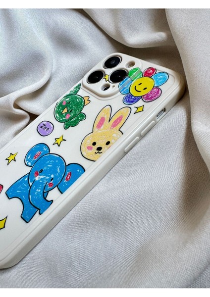 IPHONE 14 Promax Çizgi Desenli Ekru Renk Kılıf fiyatları