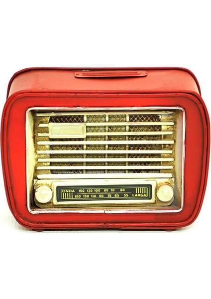 Dekoratif Metal Radyo Kumbara Vintage Ev Ofis Hediyelik (292292)