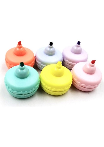 Renkli Fosforlu Kalem Makaron Şeklinde Pastel Renk Keçeli Işaretleme Kalemi modelleri